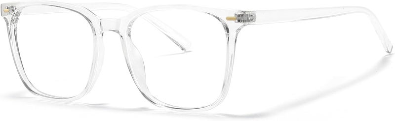 MACJERO Oversized Square Blue Light Blocking Glasses for Women Men, Anti-Fatigue Computer Monitor Gaming Glasses Reduce Eye Strain(transparent) - Image 4